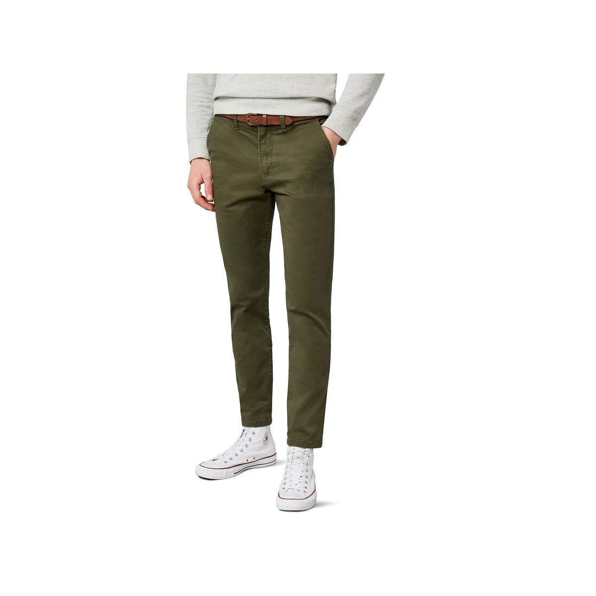 Jack & Jones Stoffhose »olive Regular« (1-tlg)