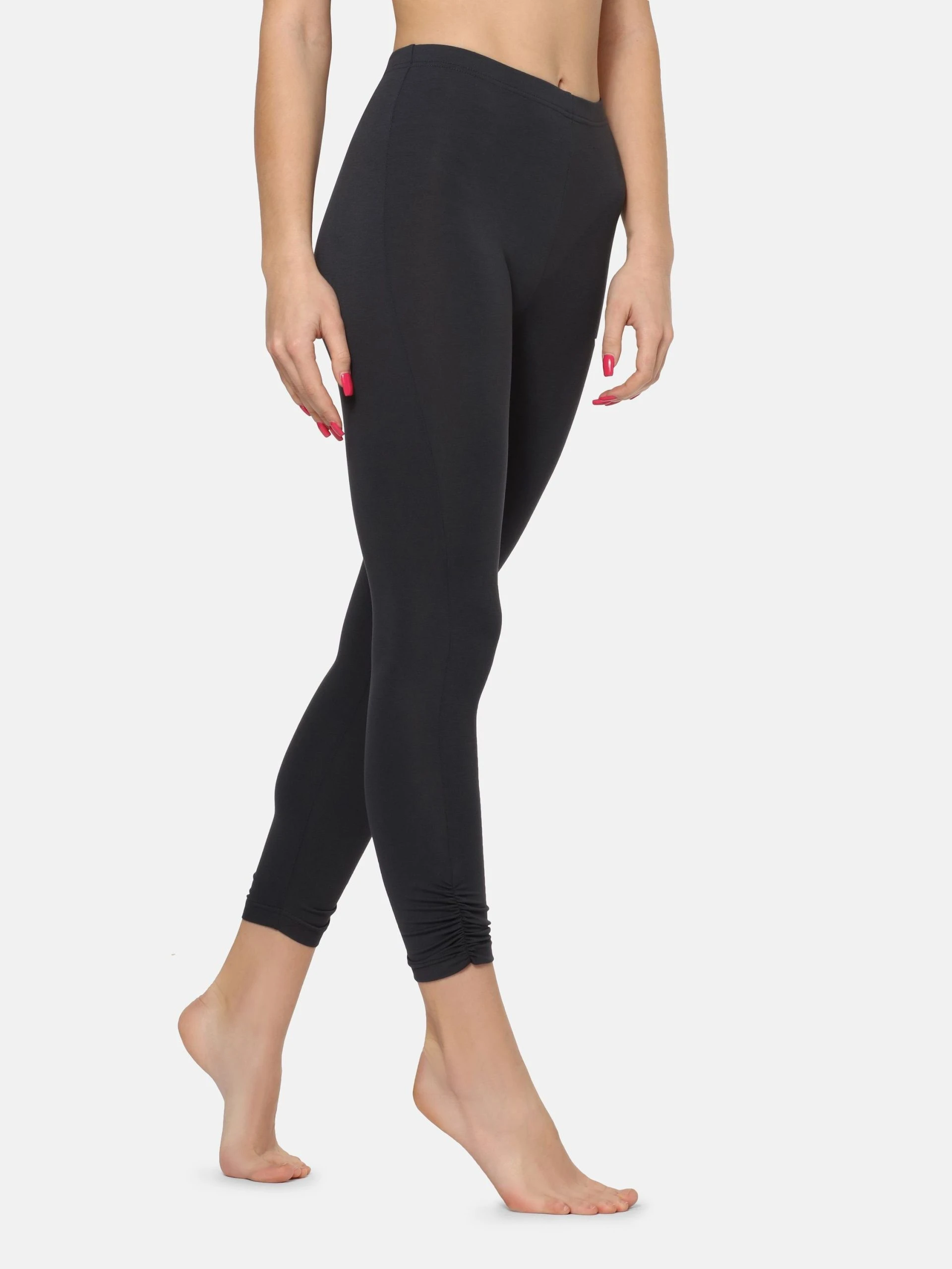 Merry Style Leggings »Damen 7/8 Leggings Mit Falten MS10-424« (1-tlg) Elastischer Bund – Bild 4