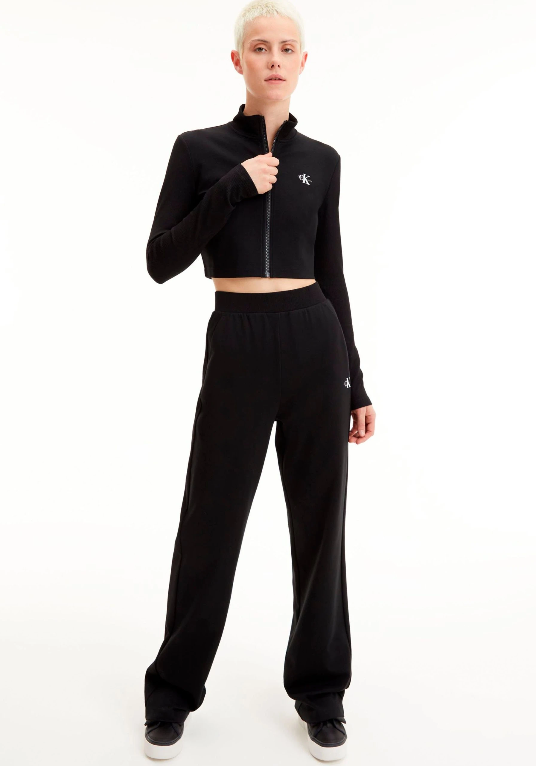 Calvin Klein Jeans Wirkhose MILANO LOOSE PANTS Mit Ausgestelltem Bein – Bild 7