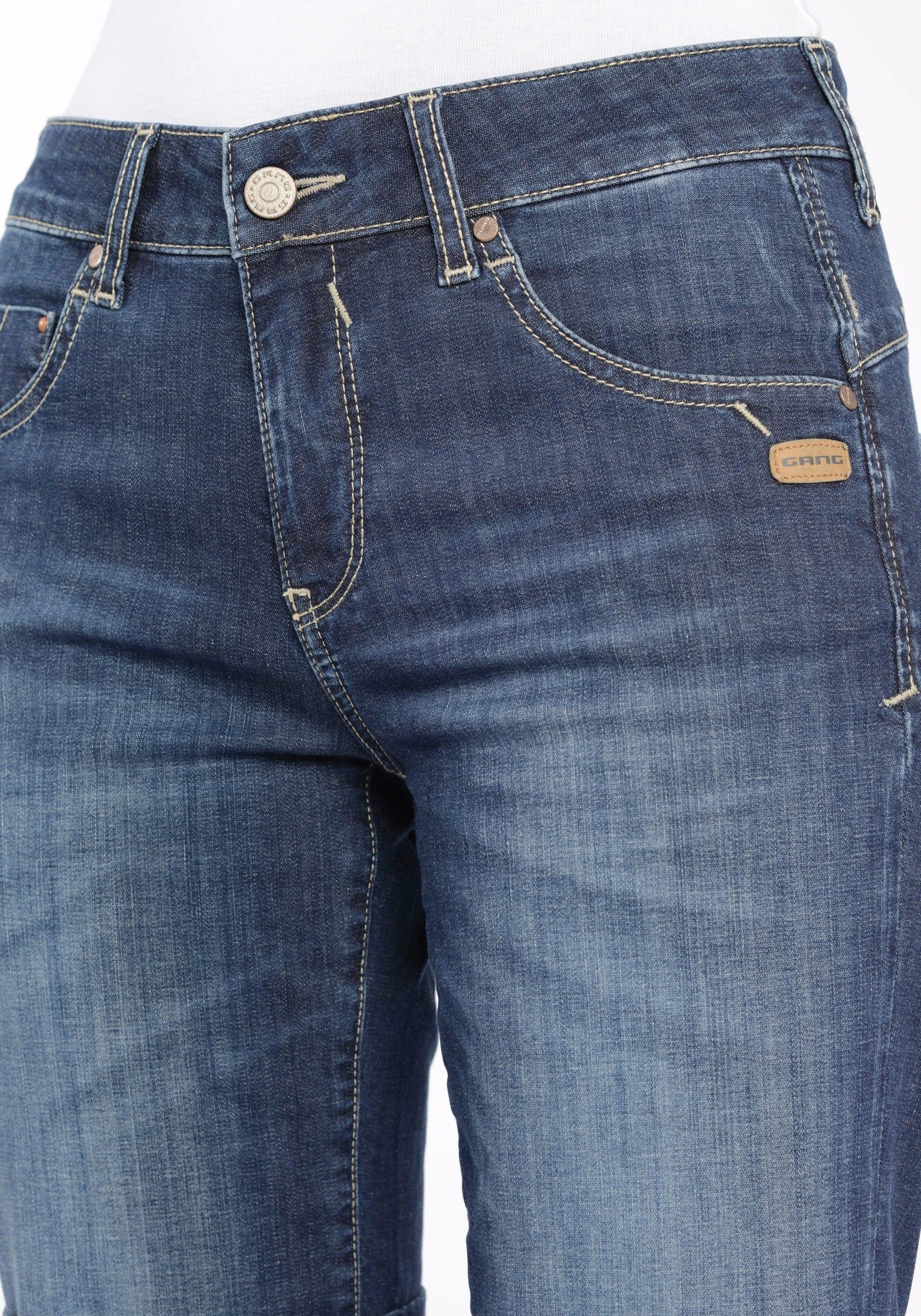 GANG Jeansbermudas RUBINIA BERMUDA Mit Aufschlag U. Leicht Ausgefranster Kante Am Saumabschluss – Bild 6