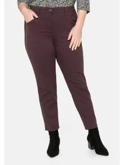 Sheego Stretch-Hose Hose In Ankle-Länge Mit Stickerei Seitlich