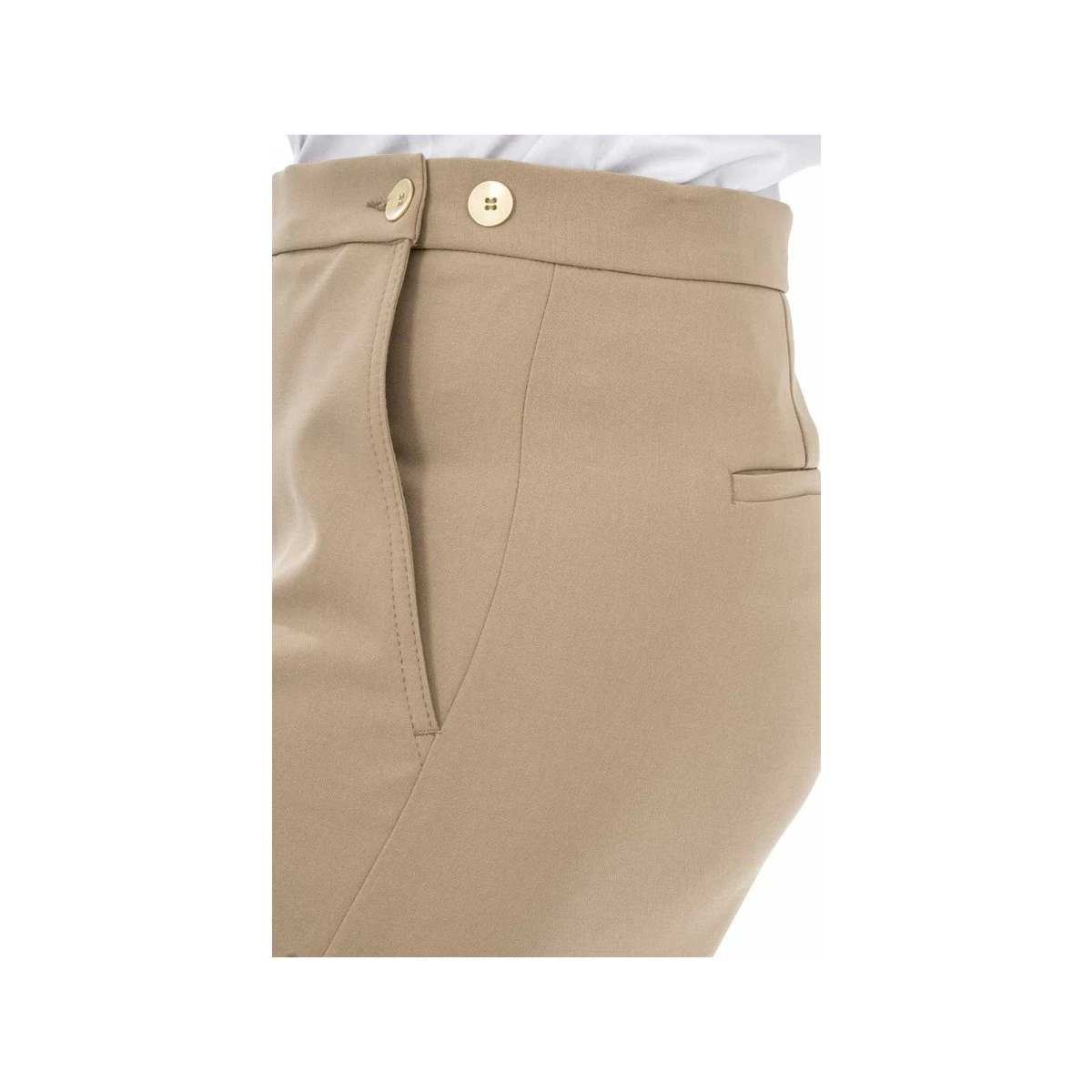 Raffaello Rossi Stoffhose Hell-braun Regular (1-tlg) – Bild 3