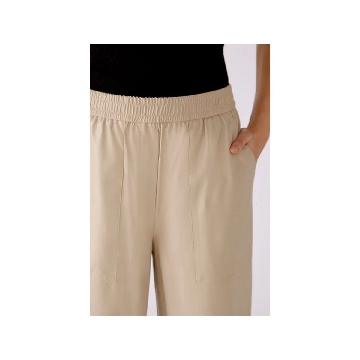 Oui Stoffhose »grau Regular« (1-tlg) – Bild 3