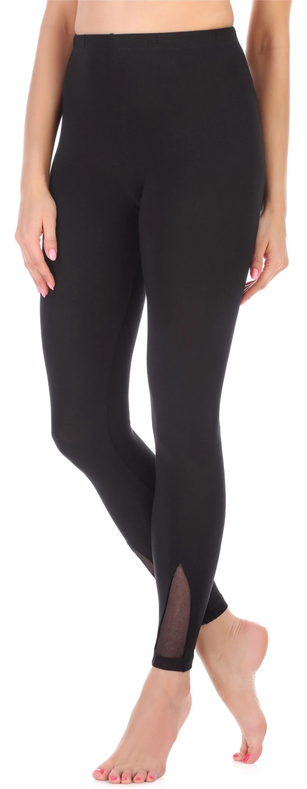 Merry Style Leggings Damen Lange Leggings Aus Viskose MS10-312 (1-tlg) Elastischer Bund – Bild 3