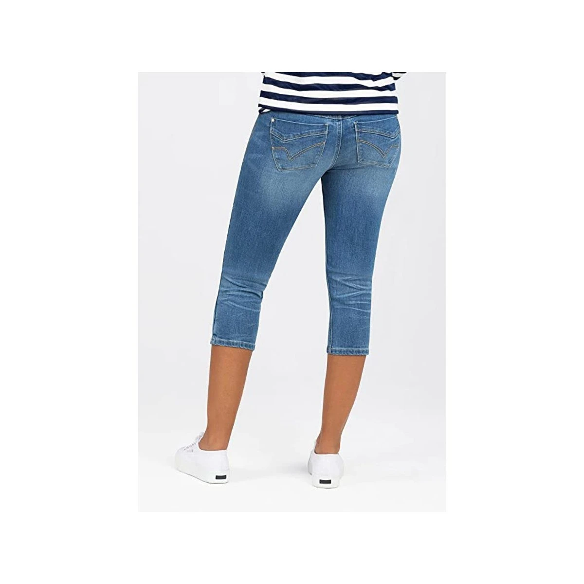 TIMEZONE Stoffhose Mittel-blau Regular (1-tlg) – Bild 2