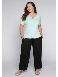 Sheego Schlupfhose Strandhose Mit Smokbund Und Taschen