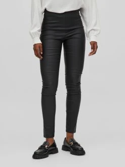 Vila Lederimitathose »VICOMMIT NEW COATED RWSK LEGGING-NOOS - 14079967« 4624 In Schwarz