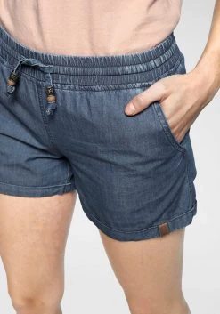 Alife & Kickin Jeansshorts JaneAK Kurze Hose In Stretchqualität Mit Zierperlen