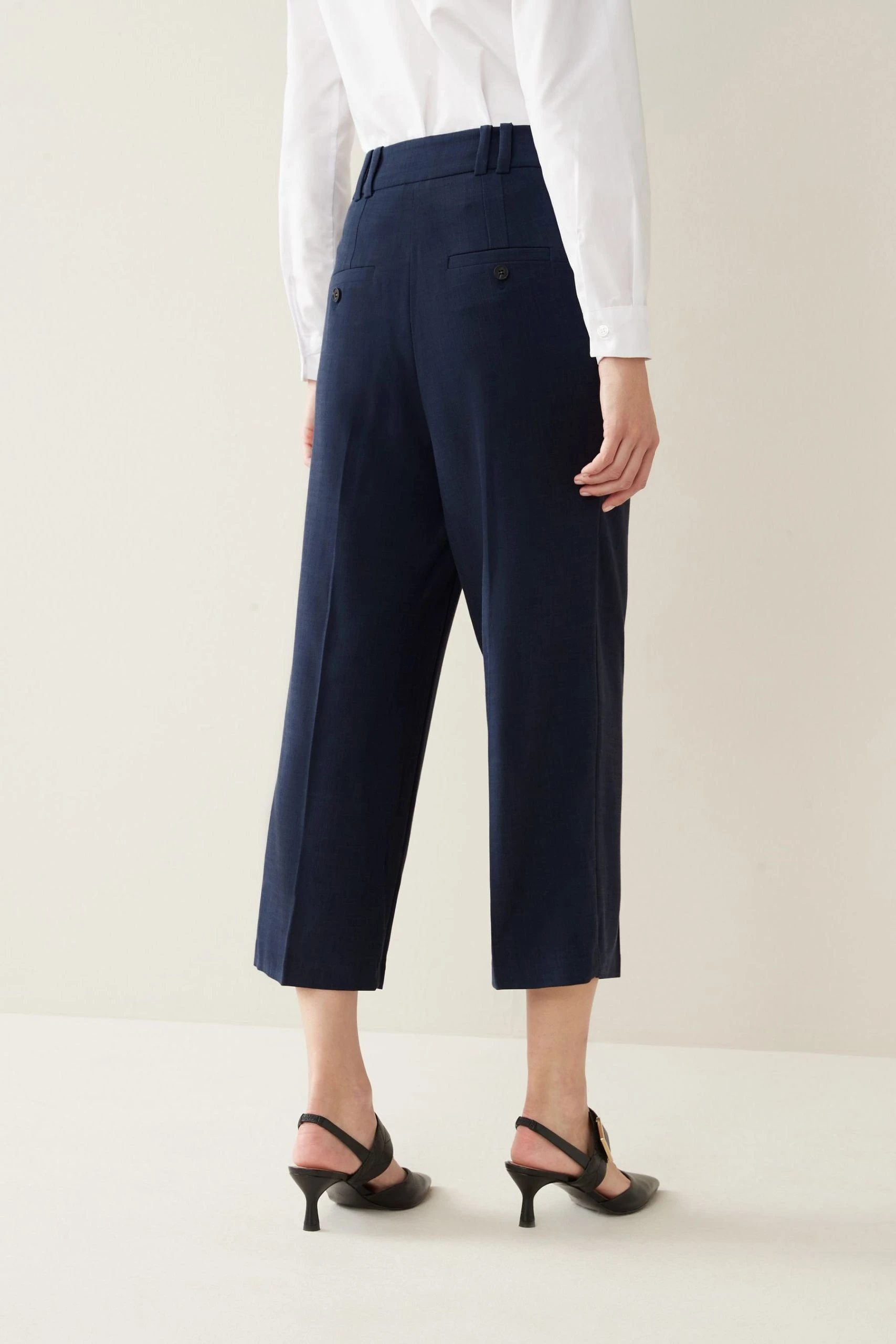 Next Culotte Tailored Fit Hosenrock Mit Kreuzschraffur (1-tlg) – Bild 3