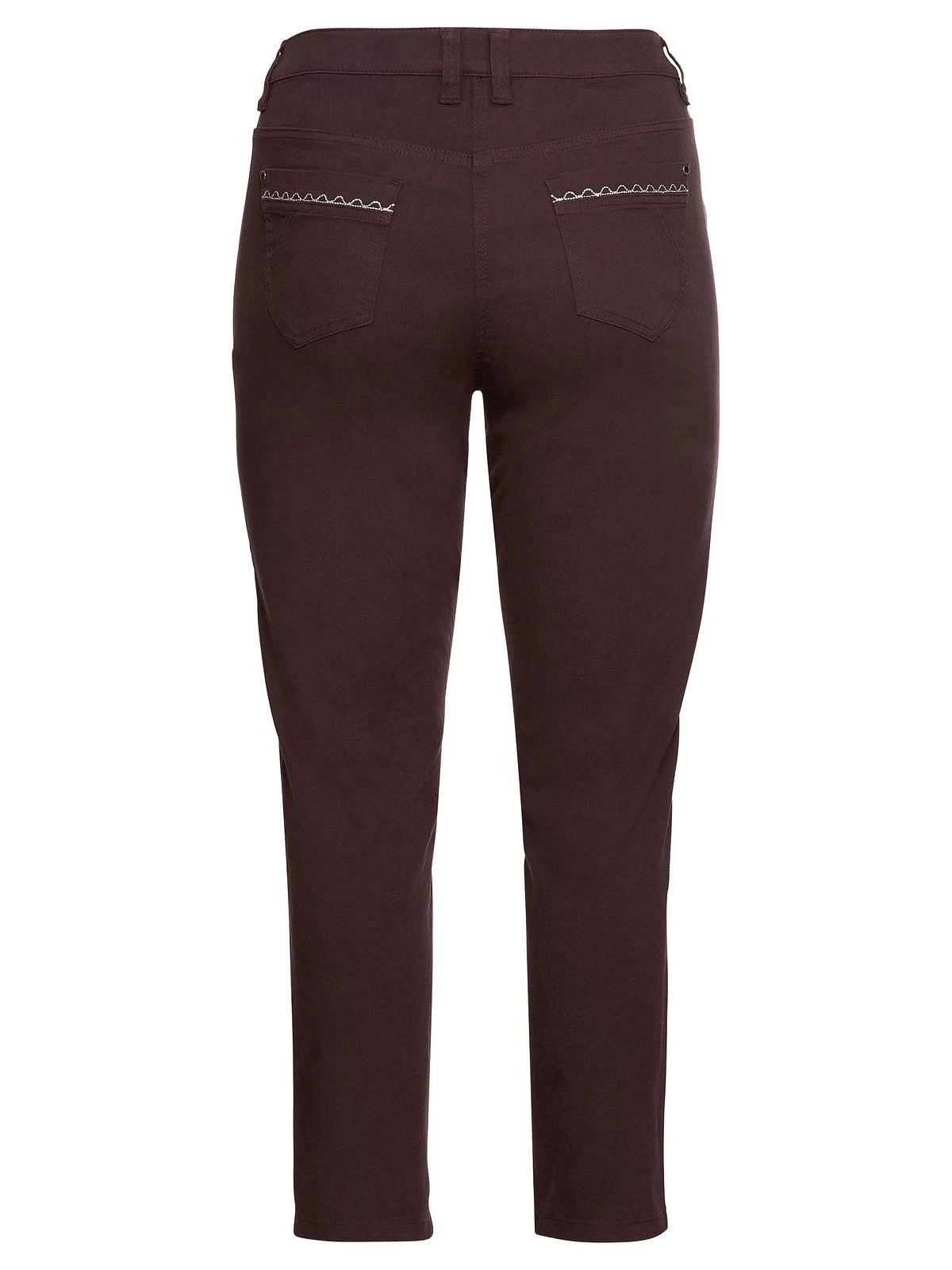 Sheego Stretch-Hose Hose In Ankle-Länge Mit Stickerei Seitlich – Bild 3