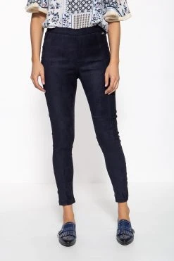 ATT Jeans Stretch-Hose Mila In Wildleder-Optik