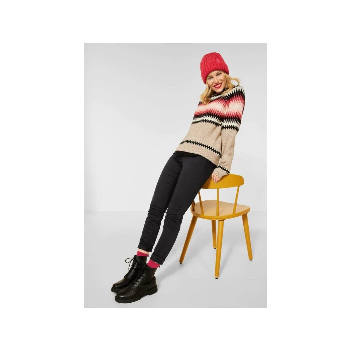 STREET ONE Stoffhose »schwarz Regular« (1-tlg) – Bild 3