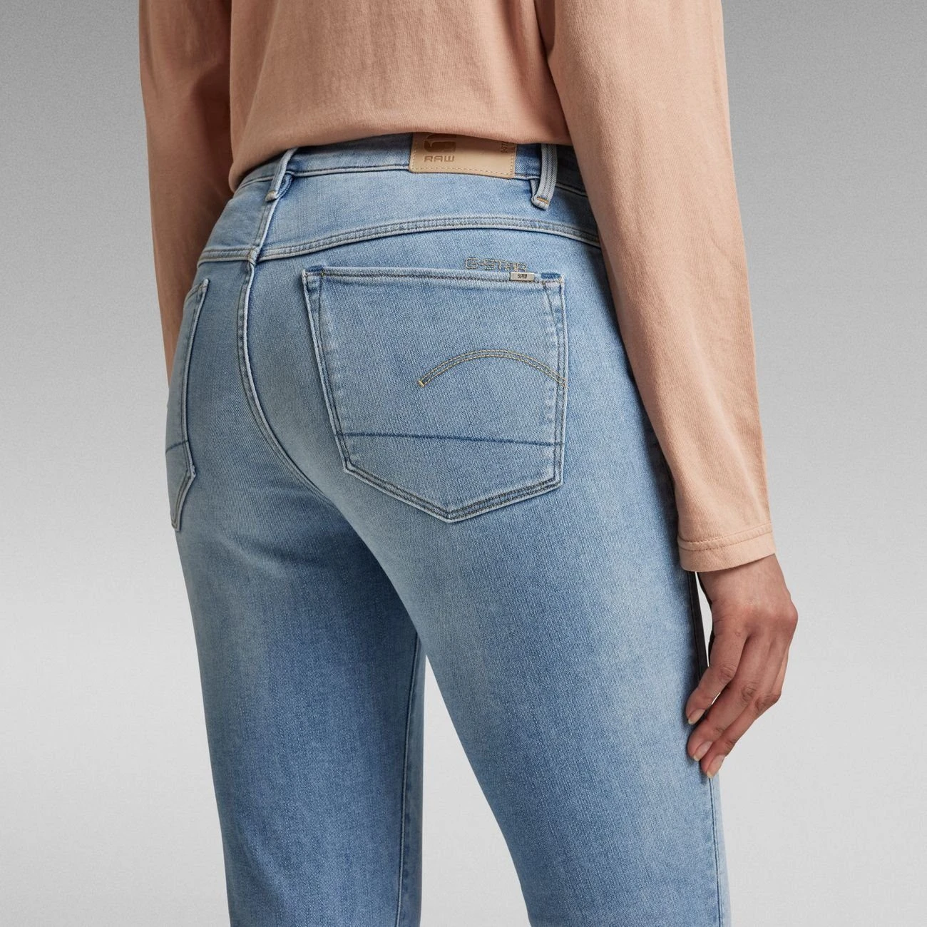 G-Star RAW 5-Pocket-Hose »3301 Skinny WMN Lt Indigo Aged« (1-tlg) – Bild 4