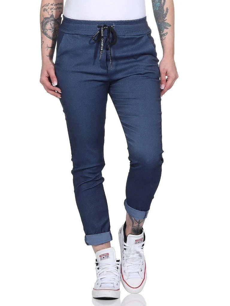 Mississhop Stretch-Hose »Female Damen Stretch Sportliche Jogginghose Chino« (1-tlg)