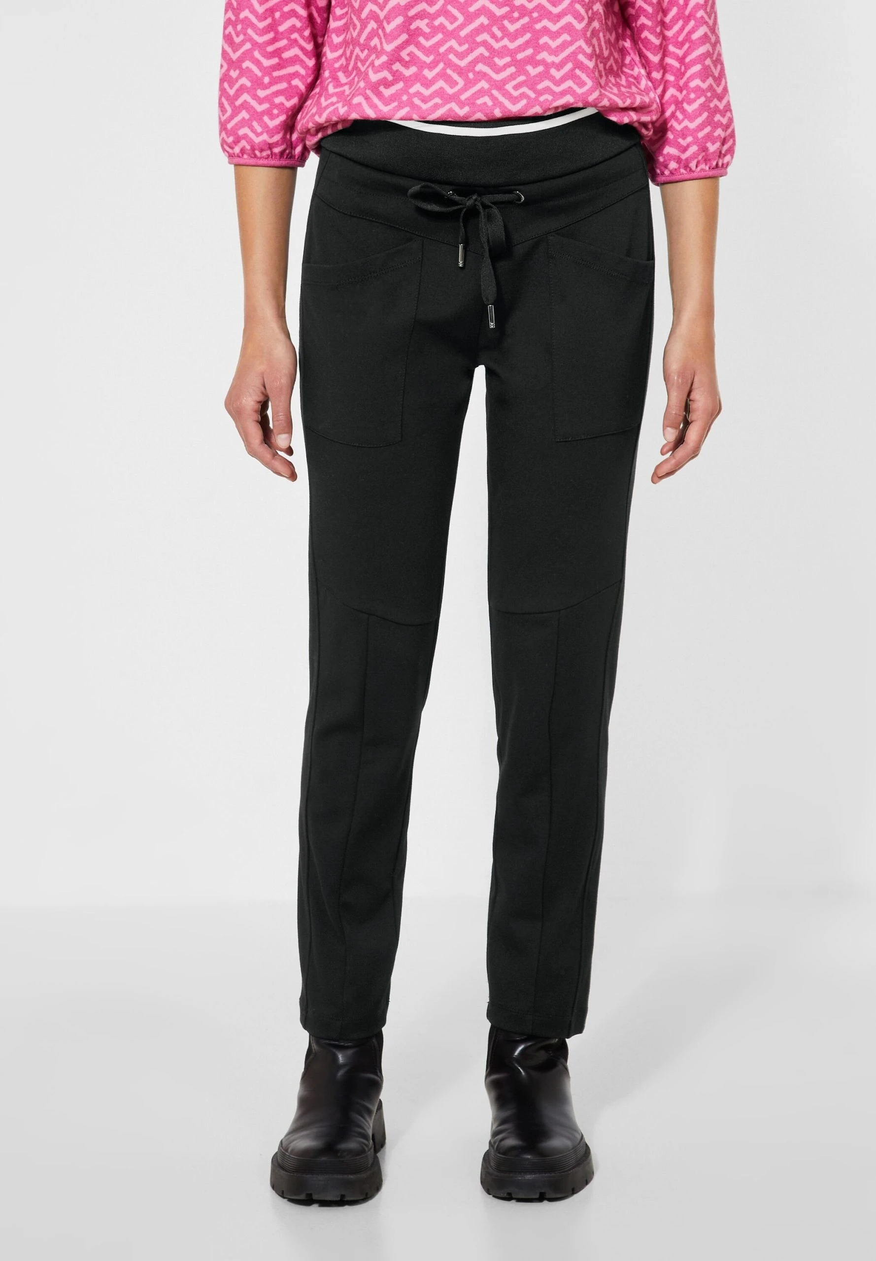 STREET ONE Stoffhose Elastikbund Mit Tunnelzug