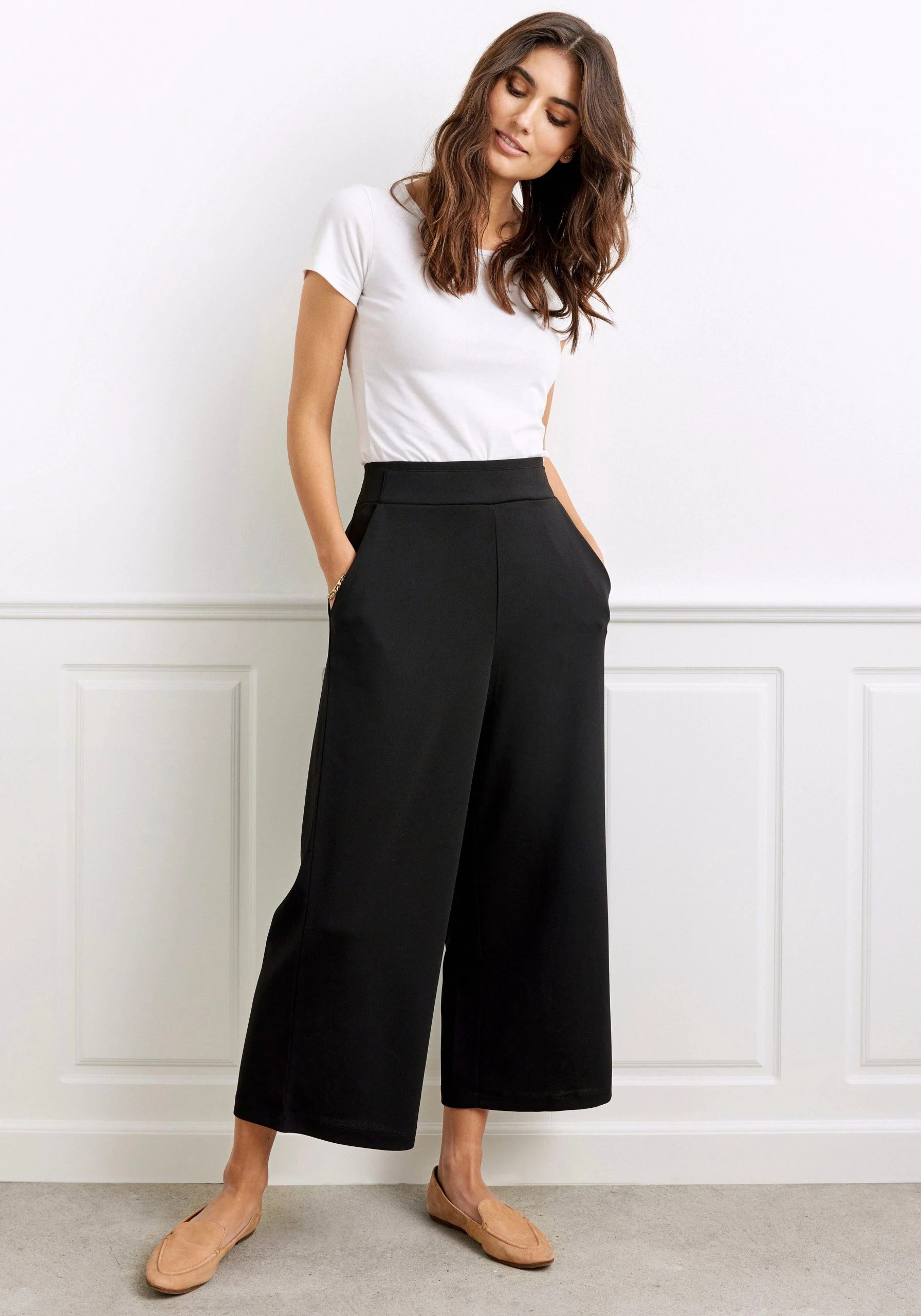 Soyaconcept 7/8-Hose »SC-SHIAM36« Mit Knopfdetails Am Bündchen