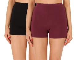 Merry Style Leggings Damen Shorts Radlerhose Unterhose Hotpants Kurze Hose Boxershorts Aus Baumwolle 2Pack MS10-358 (2-tlg) Elastischer Bund