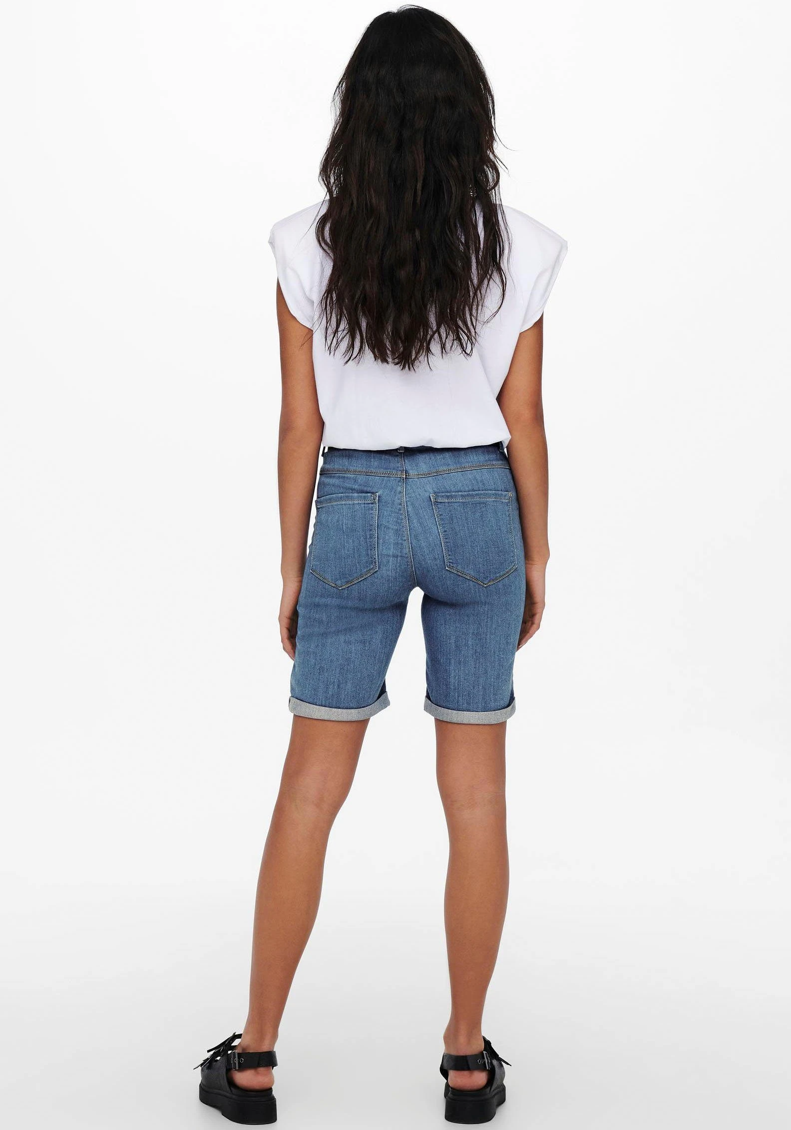 ONLY Shorts ONLRAIN LIFE MID LONG DNM SHOR – Bild 2