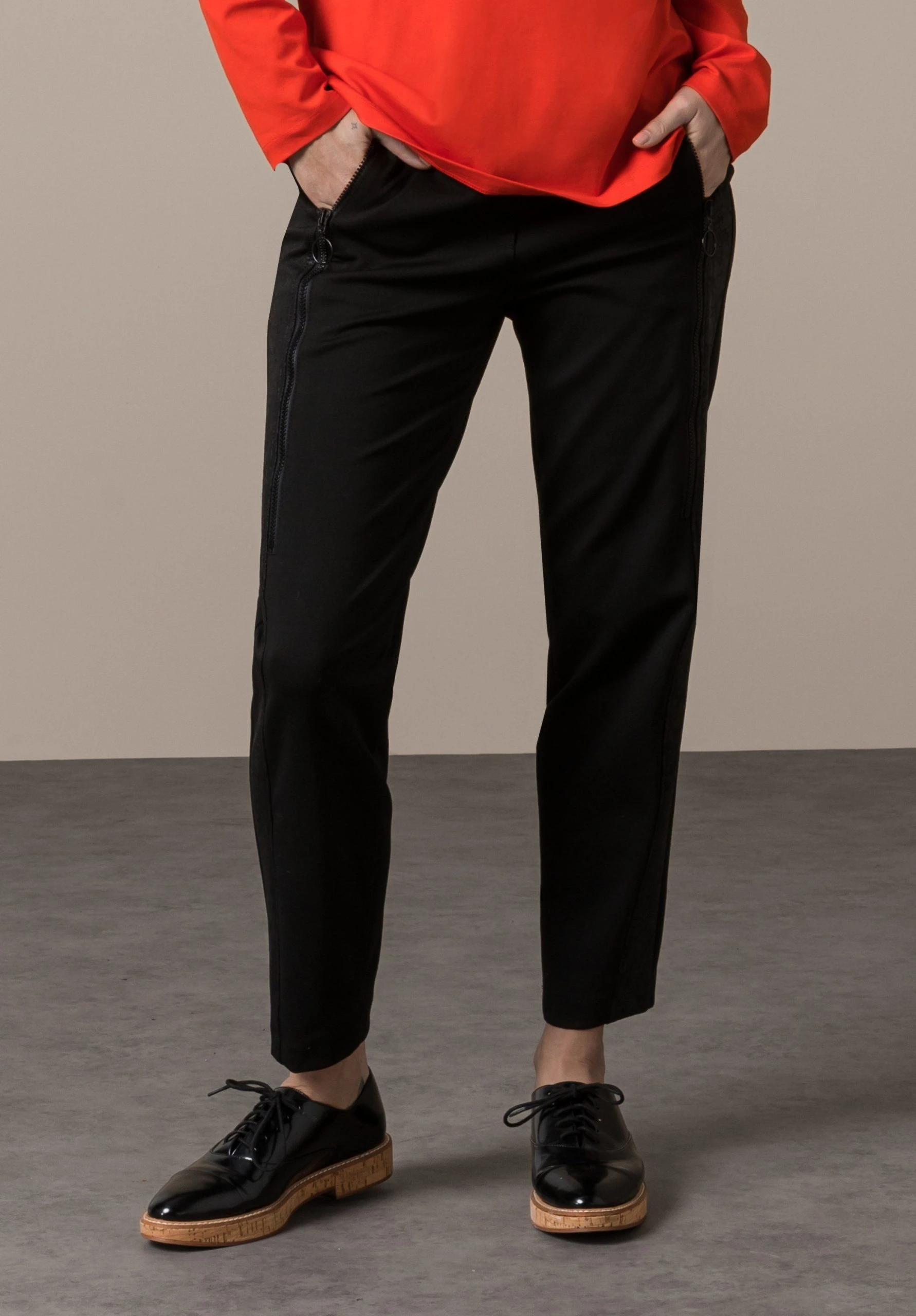 Bianca Schlupfhose DENVER In Patch-Optik Und Mit Modernen Zipp-Details