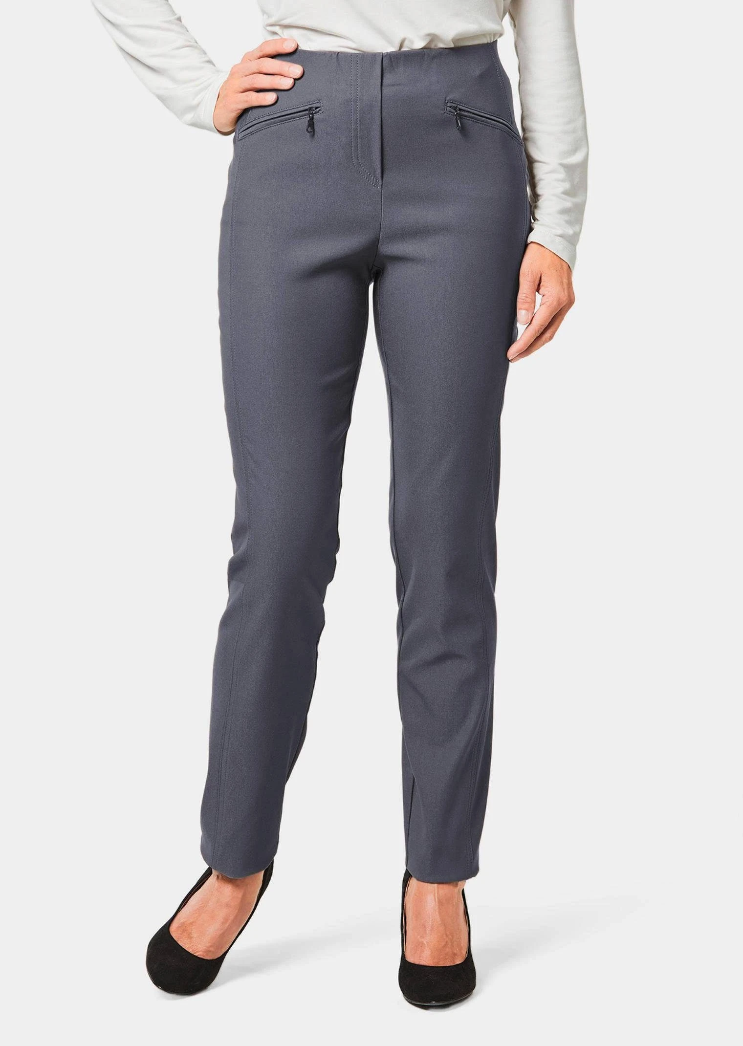 GOLDNER Stoffhose »Wärmende Schlupfhose Louisa In Knitterarmer Ware« Ohne