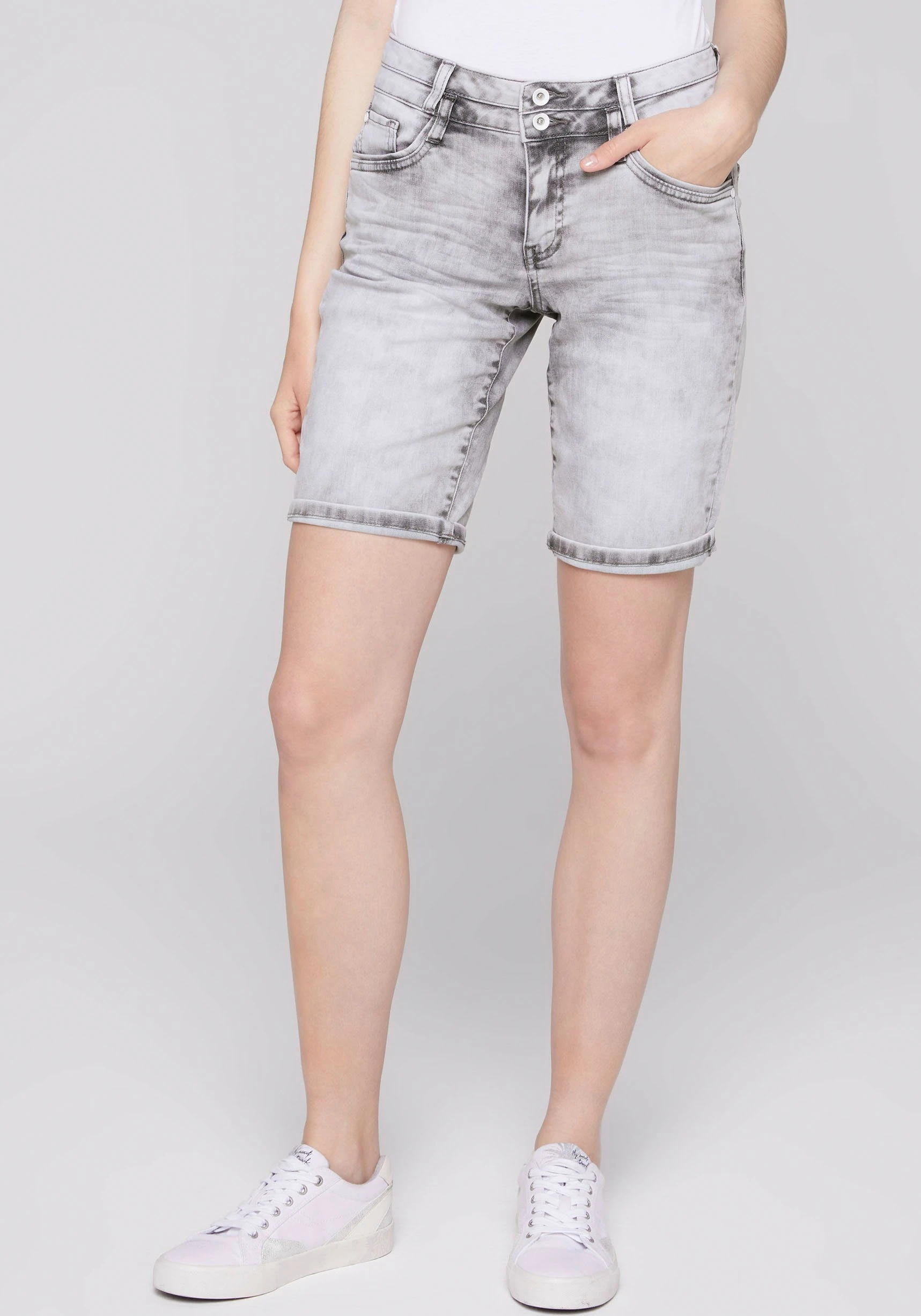 SOCCX Jeansbermudas HA:NAH In Lässiger Vintage-Waschung