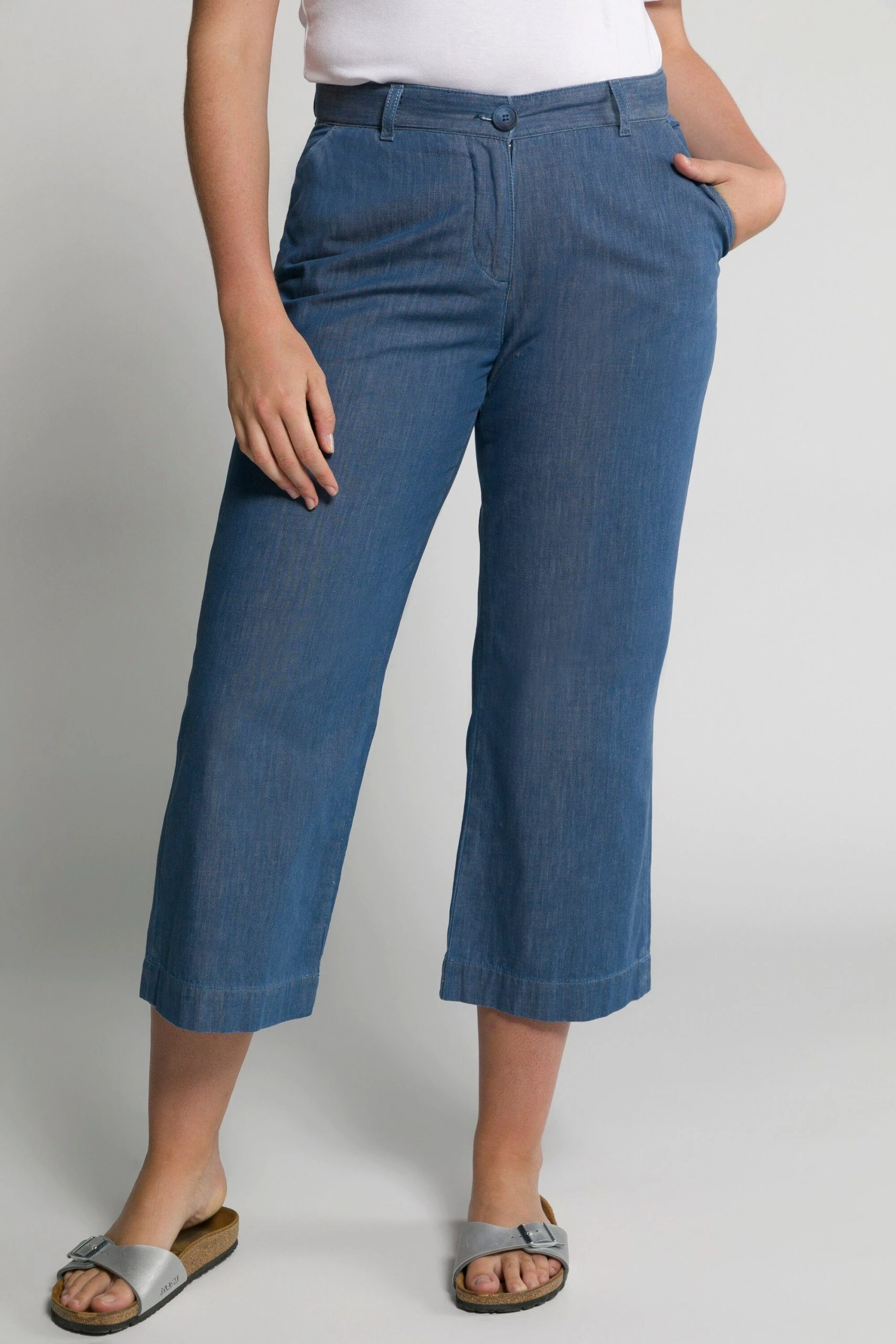 Ulla Popken Culotte »Culotte Tencel-Optik Elastikbund Biobaumwolle«