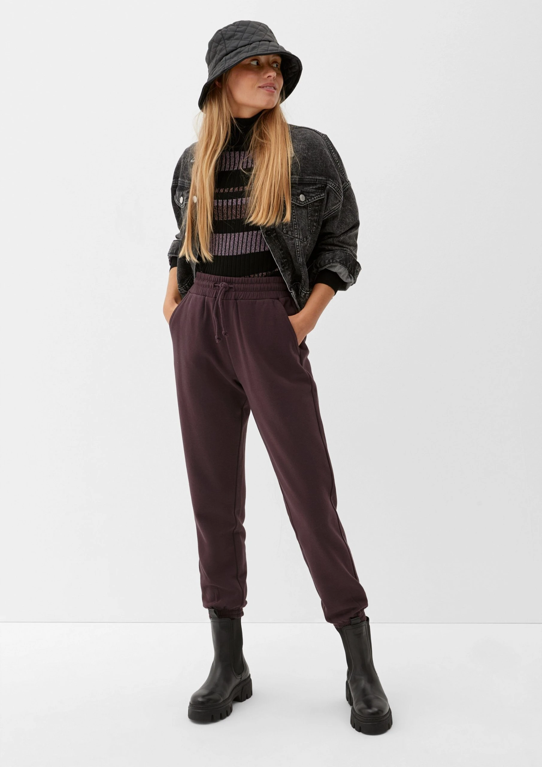 Q/S By S.Oliver Stoffhose Jogpants Aus Baumwollmix – Bild 3