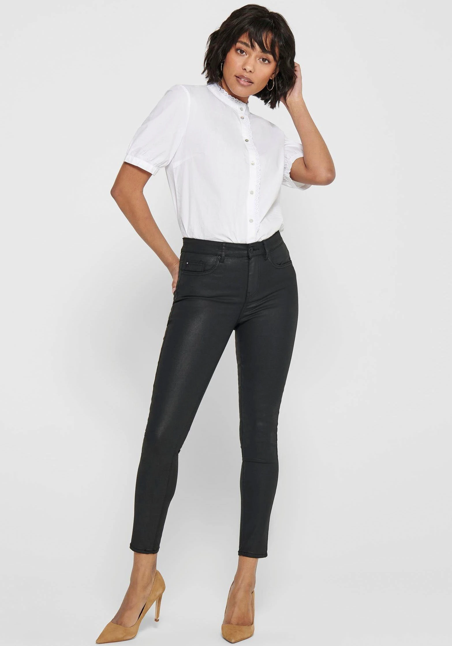 ONLY Lederimitathose ONLHUSH LIFE MID SK COATED PNT – Bild 7