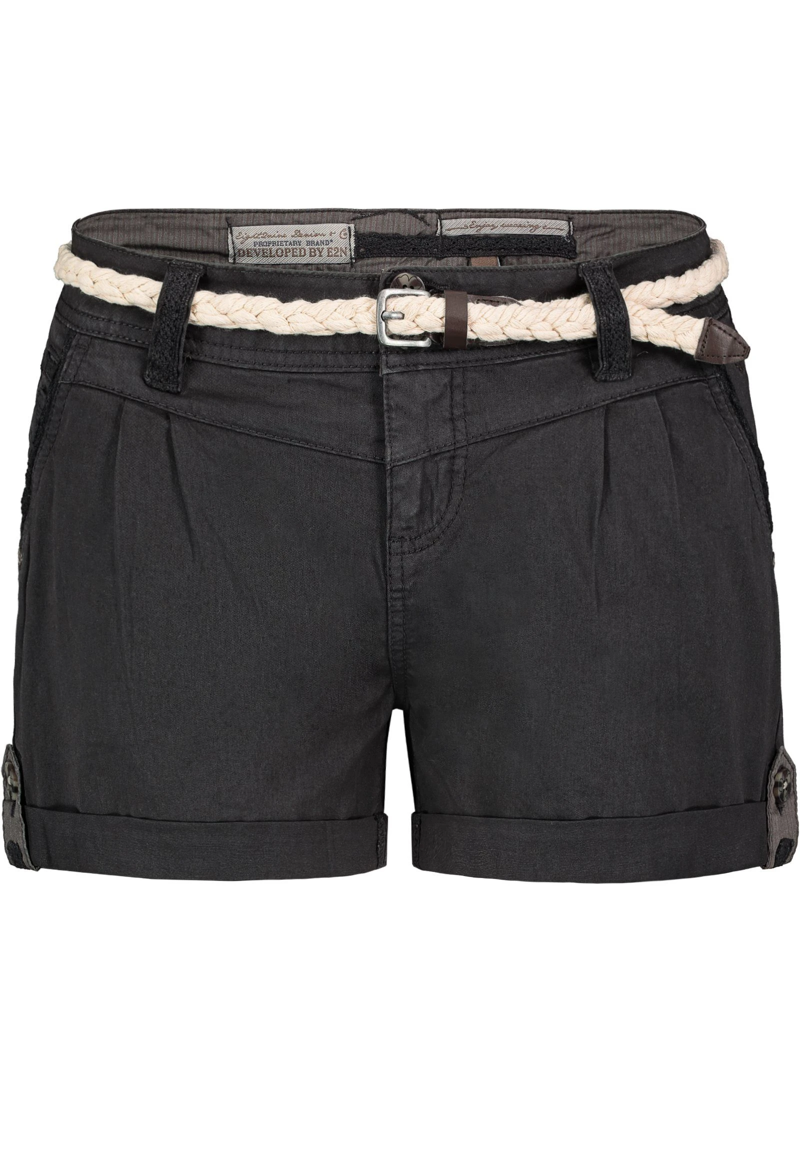 Eight2Nine Bermudas Eight2nine Damen Short Bermuda Kurze Hose Sommer Chino Stoff Hotpants Mit Gürtel – Bild 4