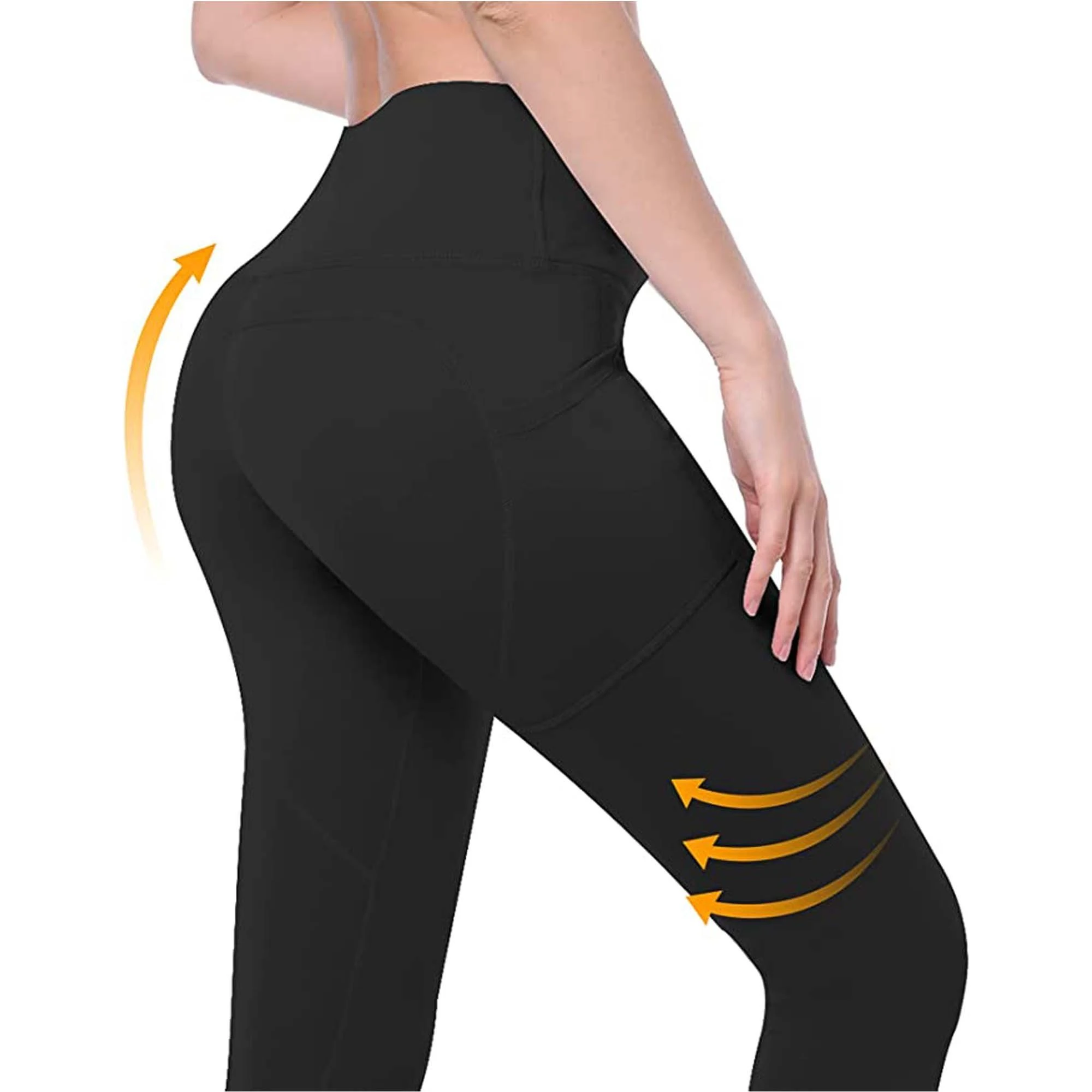 Mutoy Leggings Sport Leggings Damen,Trainingstights,Fitness Sporthose Mit Tasche (blickdichter Stretch, Bauchkontrolle, Stretchhose Für Training, Fitnessstudio Oder Yoga) – Bild 3