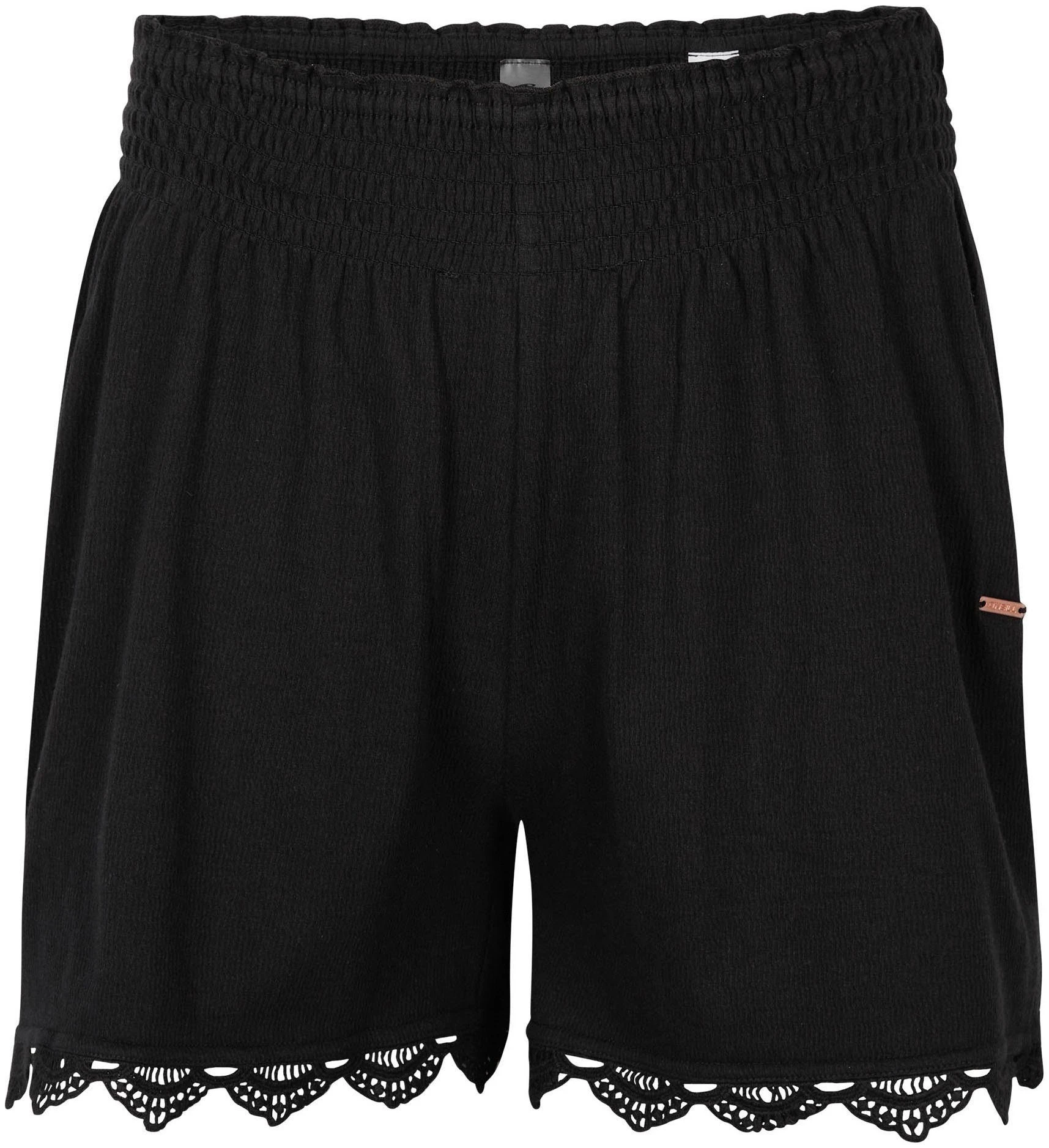 O'Neill Strandshorts AVA SMOCKED SHORTS Mit Spitzendetail Am Beinabschluss