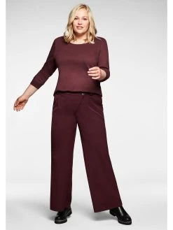 Sheego Stoffhose »Hose« »Die Weite« Mit Asymmetrischem Verschluss