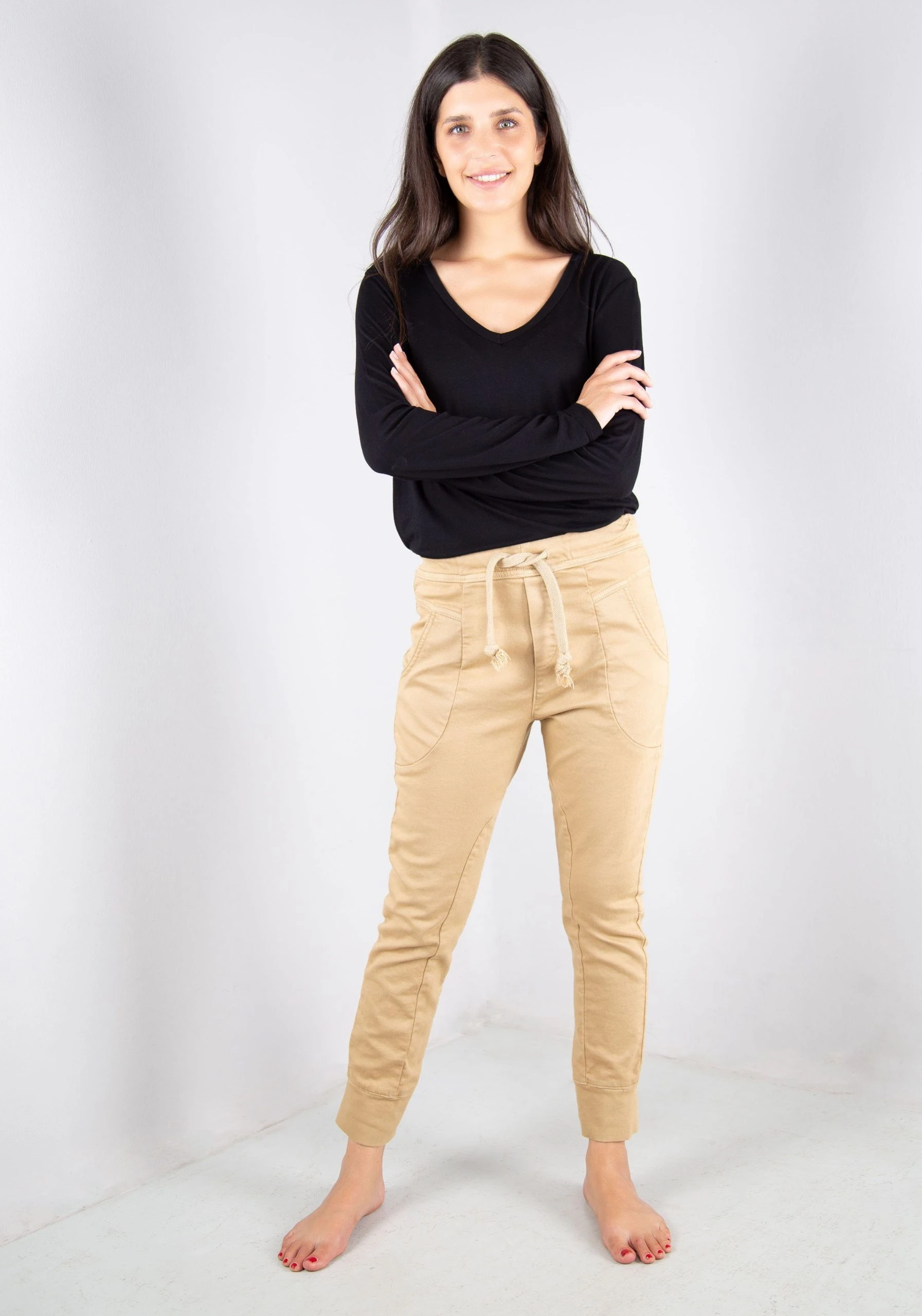 Please Jeans Jogger Pants P 51G Cropped-Form Mit Elastischem Bündchen – Bild 7