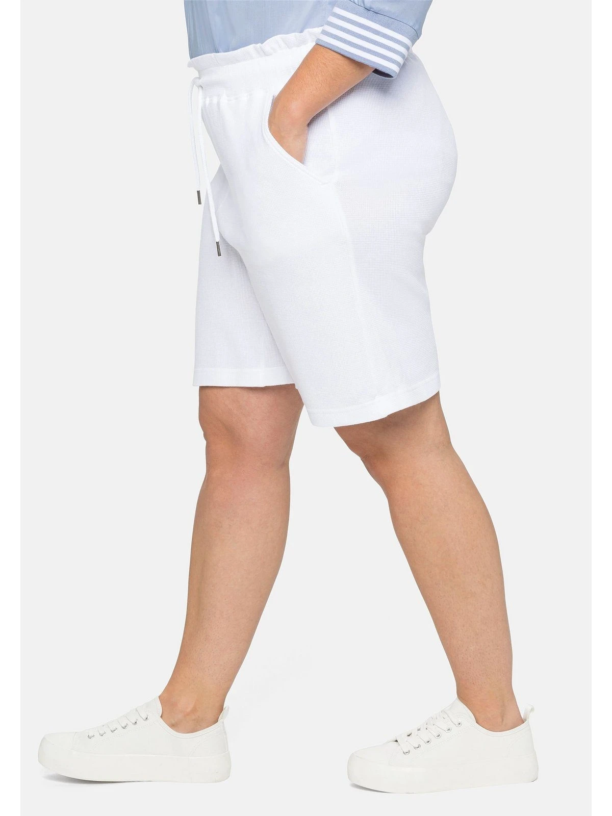 Sheego Shorts »Shorts« In Piqué-Qualität, Mit Schlupfbund – Bild 6