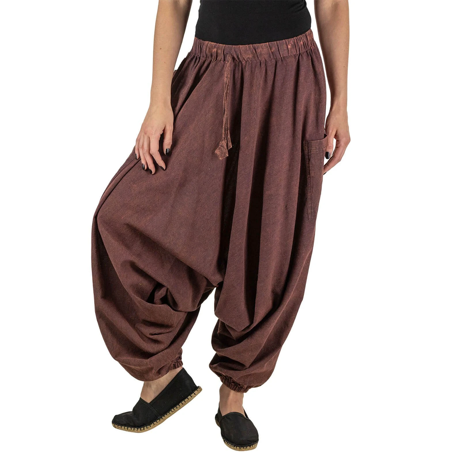 KUNST UND MAGIE Haremshose KUNST UND MAGIE Orientalische Haremshose One Size Stonewashed In Vielen Farben