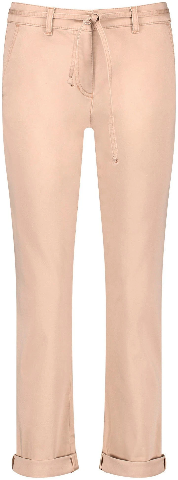 GERRY WEBER Chinohose Verkürzt Mit Schmalem Krempelsaum