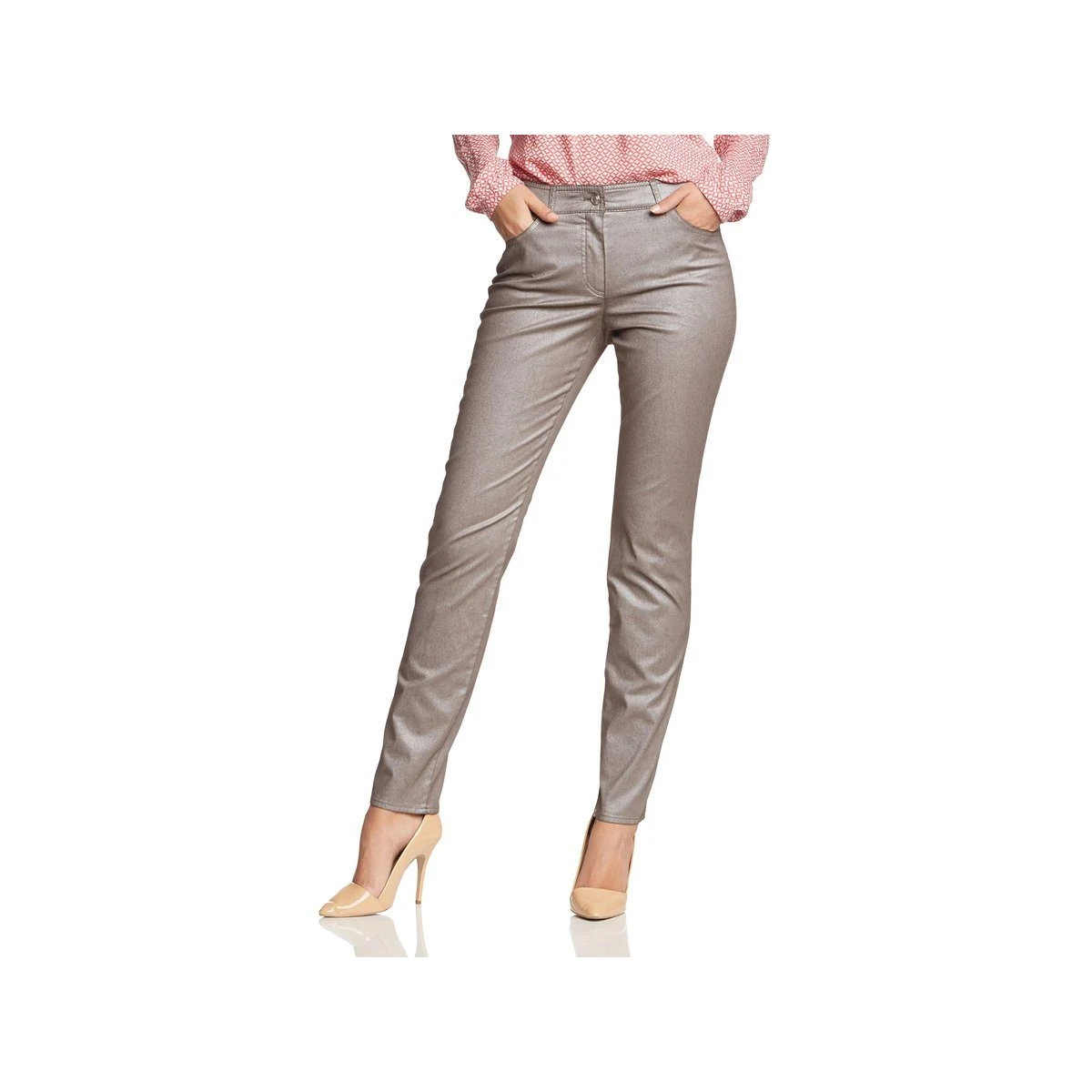 GERRY WEBER Stoffhose »braun Regular« (1-tlg)