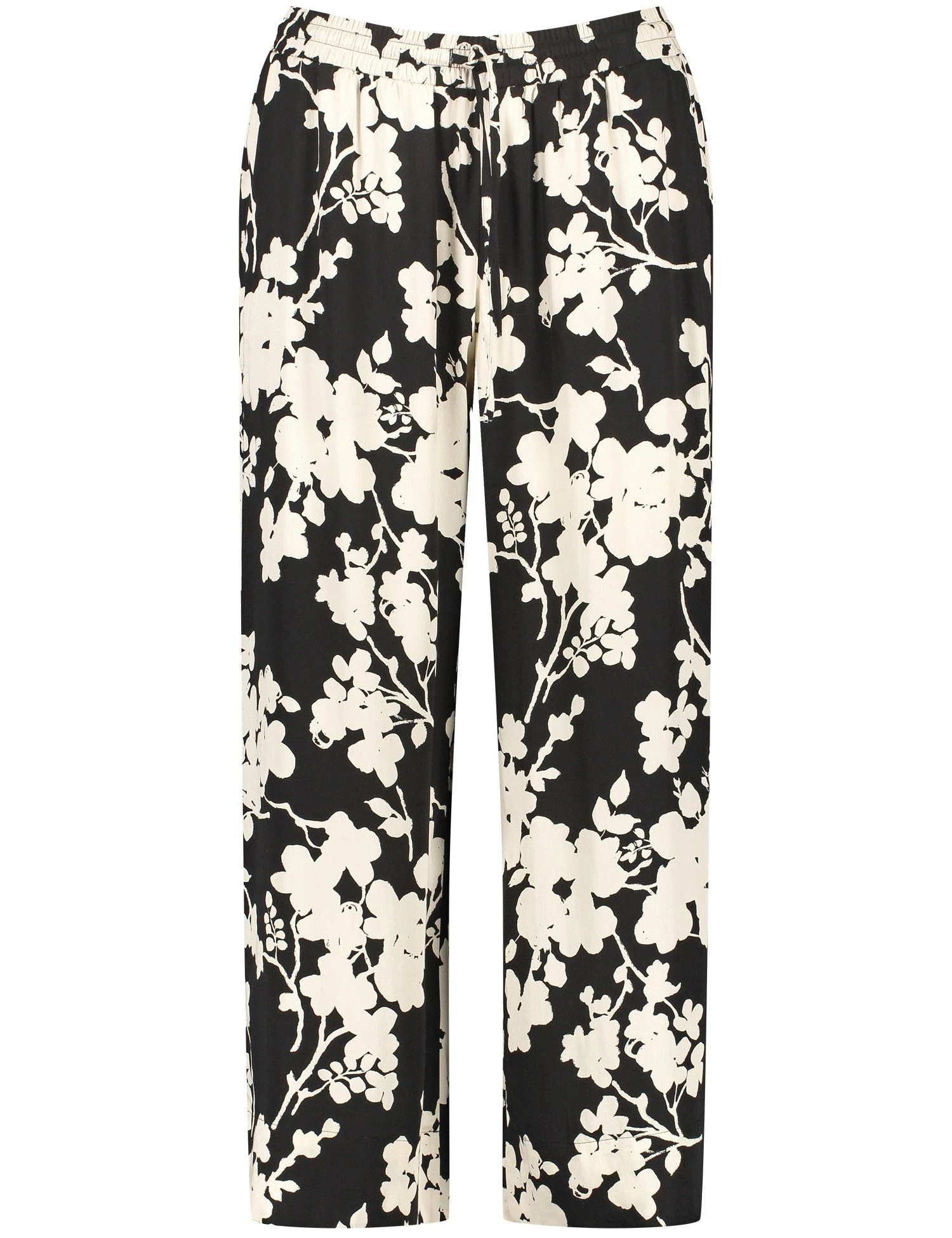 Taifun Stoffhose »Weite 3/4 Hose Mit Floral-Dessin Palazzo« – Bild 2