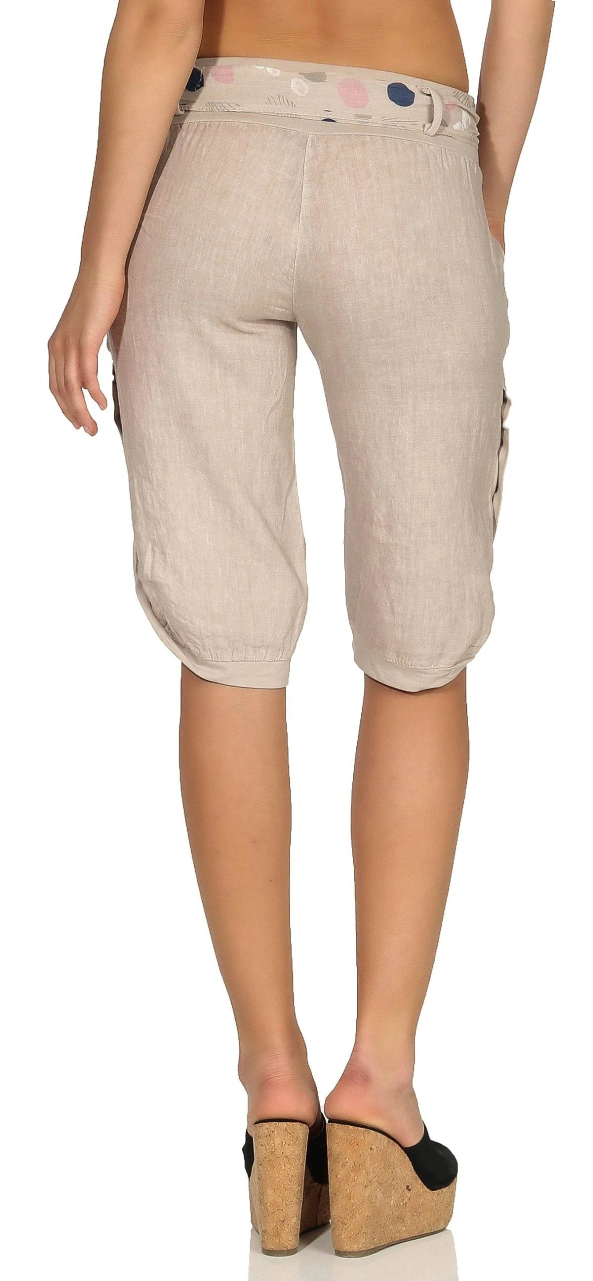 Malito More Than Fashion Caprihose »8186« Caprihose Mit Passendem Abnehnbaren Bindegürtel – Bild 3