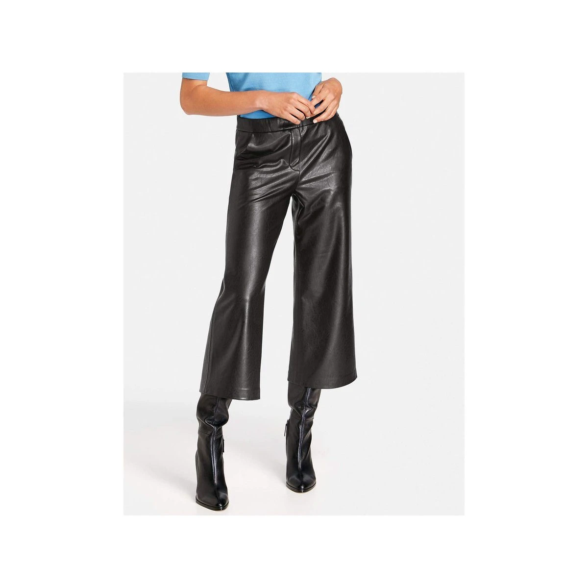 Taifun Stoffhose Schwarz Regular (1-tlg) – Bild 5