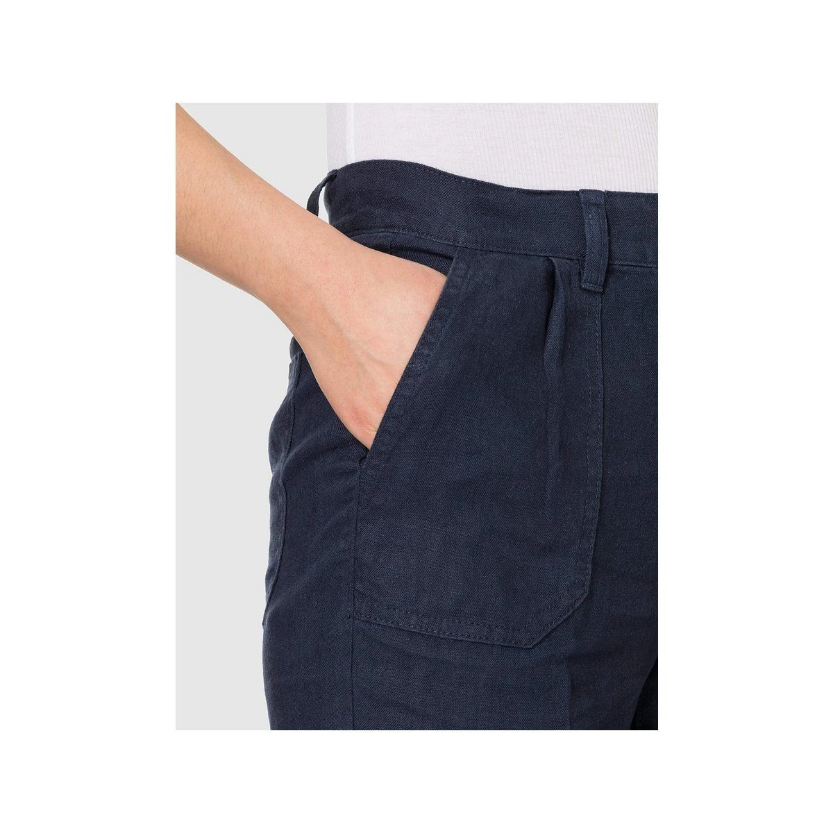 GERRY WEBER Stoffhose Hell-blau Regular (1-tlg) – Bild 4