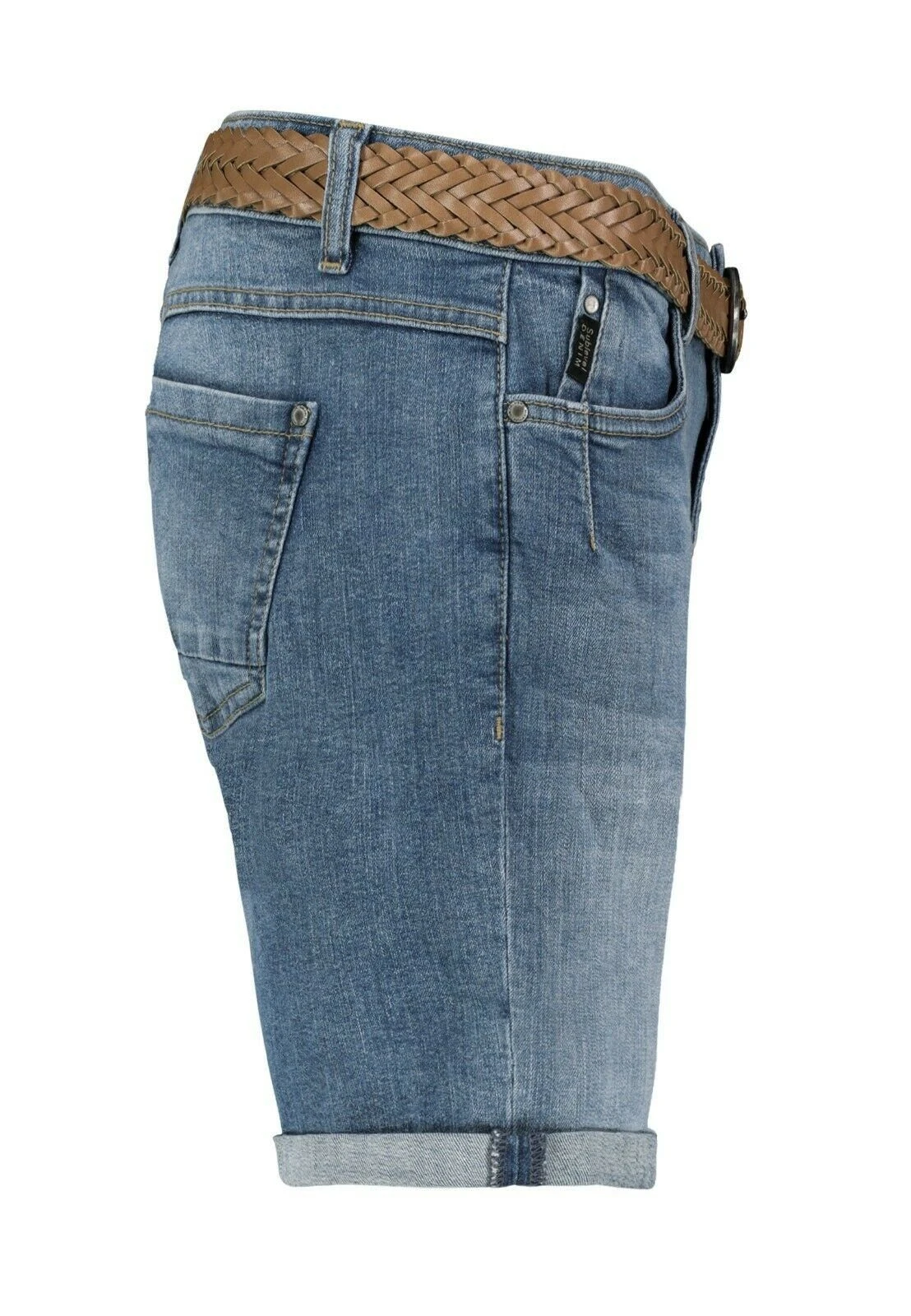 SUBLEVEL Bermudas Sublevel Damen Jeans Shorts Bermuda Kurze Hose Shorts Short Denim Stretch Denim – Bild 6