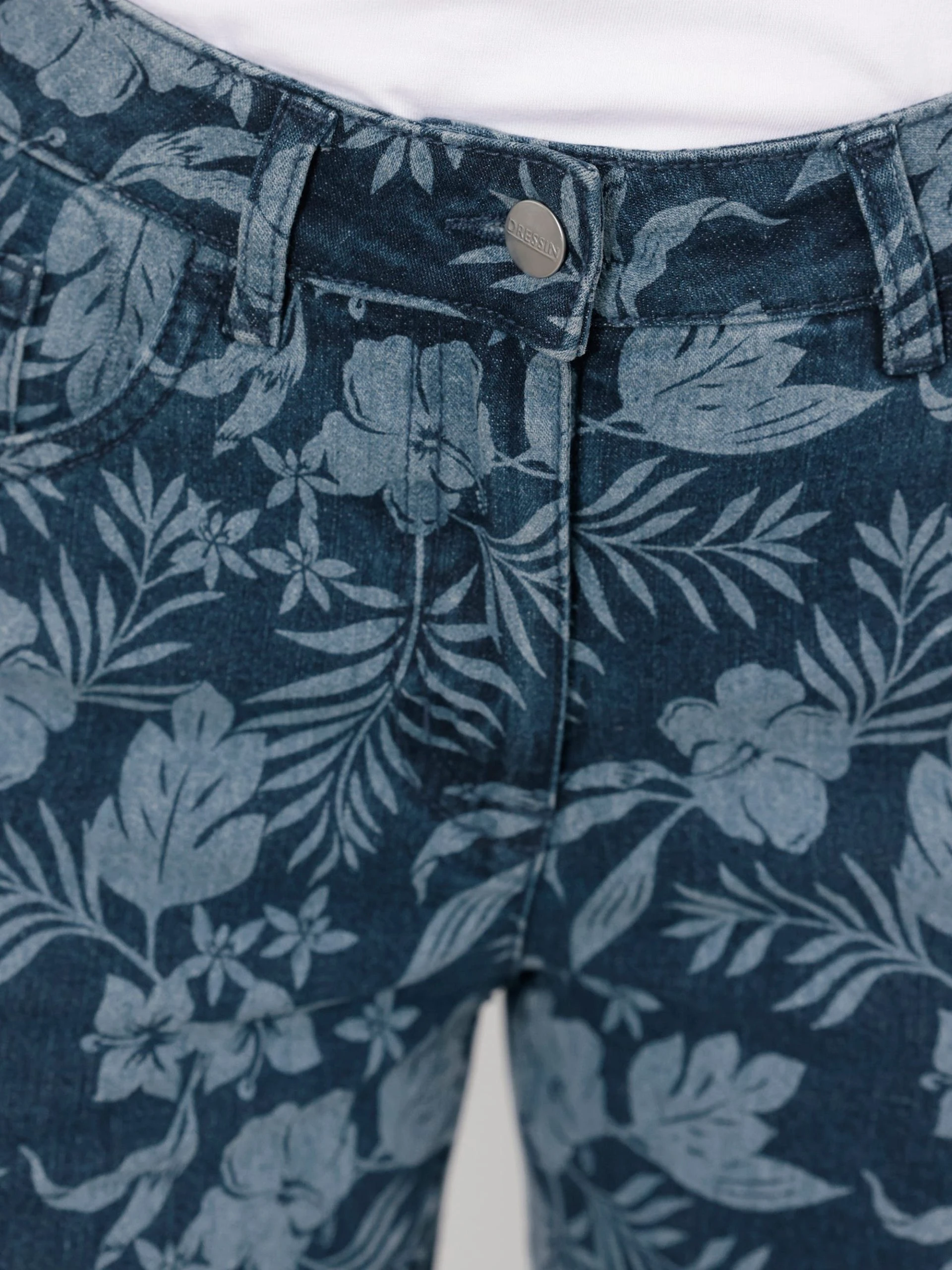 Dress In Bermudas Jeansbermuda (1-tlg) Mit Floralem Druck – Bild 9