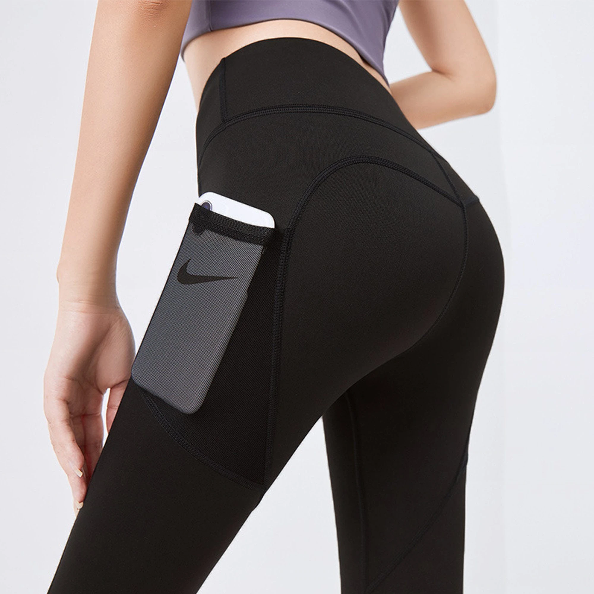 Mutoy Leggings Sport Leggings Damen,Trainingstights,Fitness Sporthose Mit Tasche (blickdichter Stretch, Bauchkontrolle, Stretchhose Für Training, Fitnessstudio Oder Yoga) – Bild 2