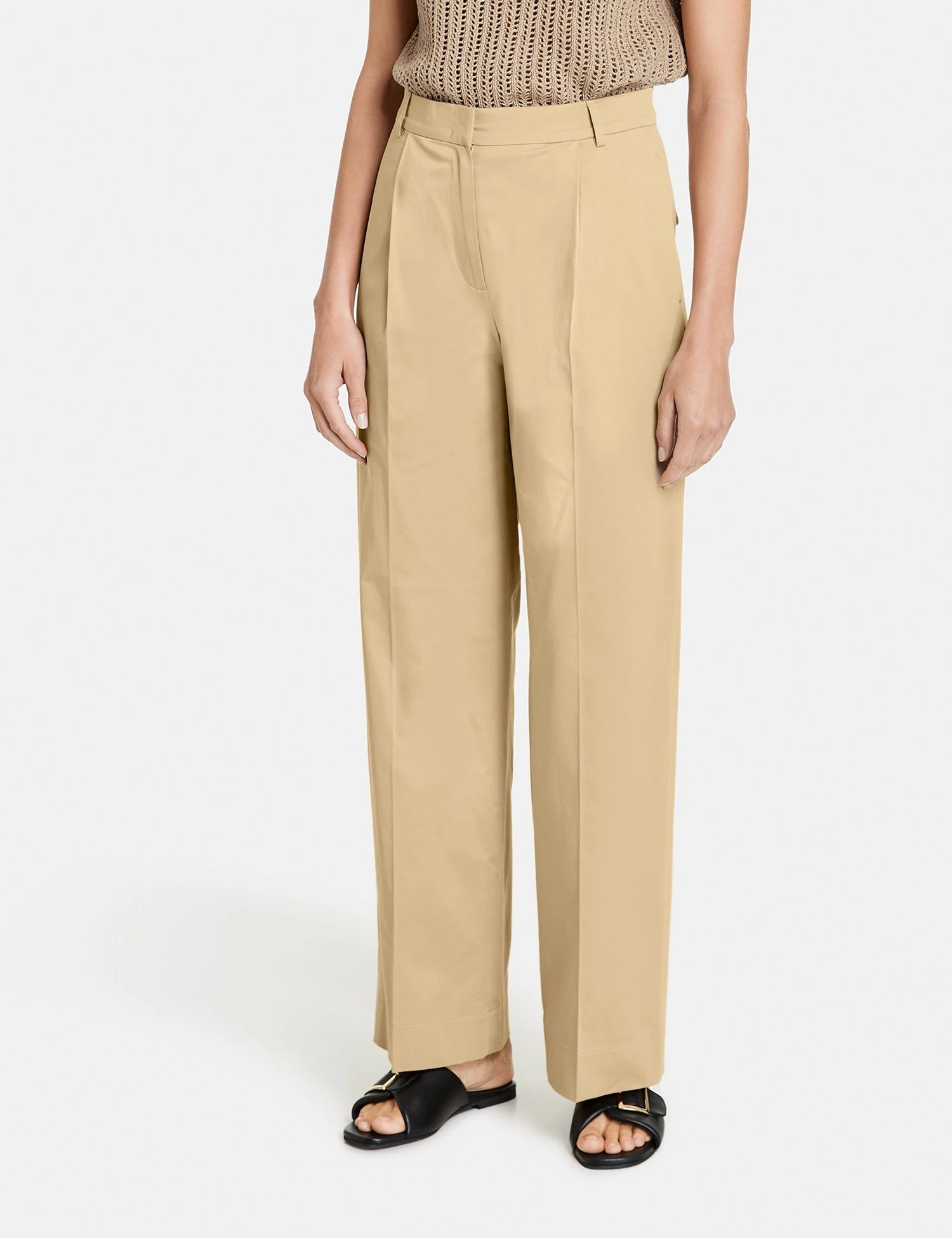 GERRY WEBER Stoffhose »Weite Hose Mit Bügelfalten«