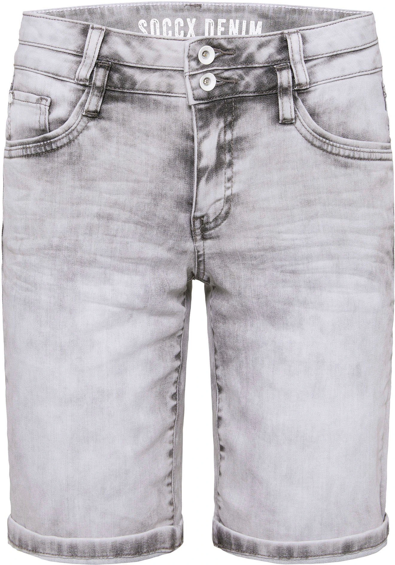 SOCCX Jeansbermudas HA:NAH In Lässiger Vintage-Waschung – Bild 7