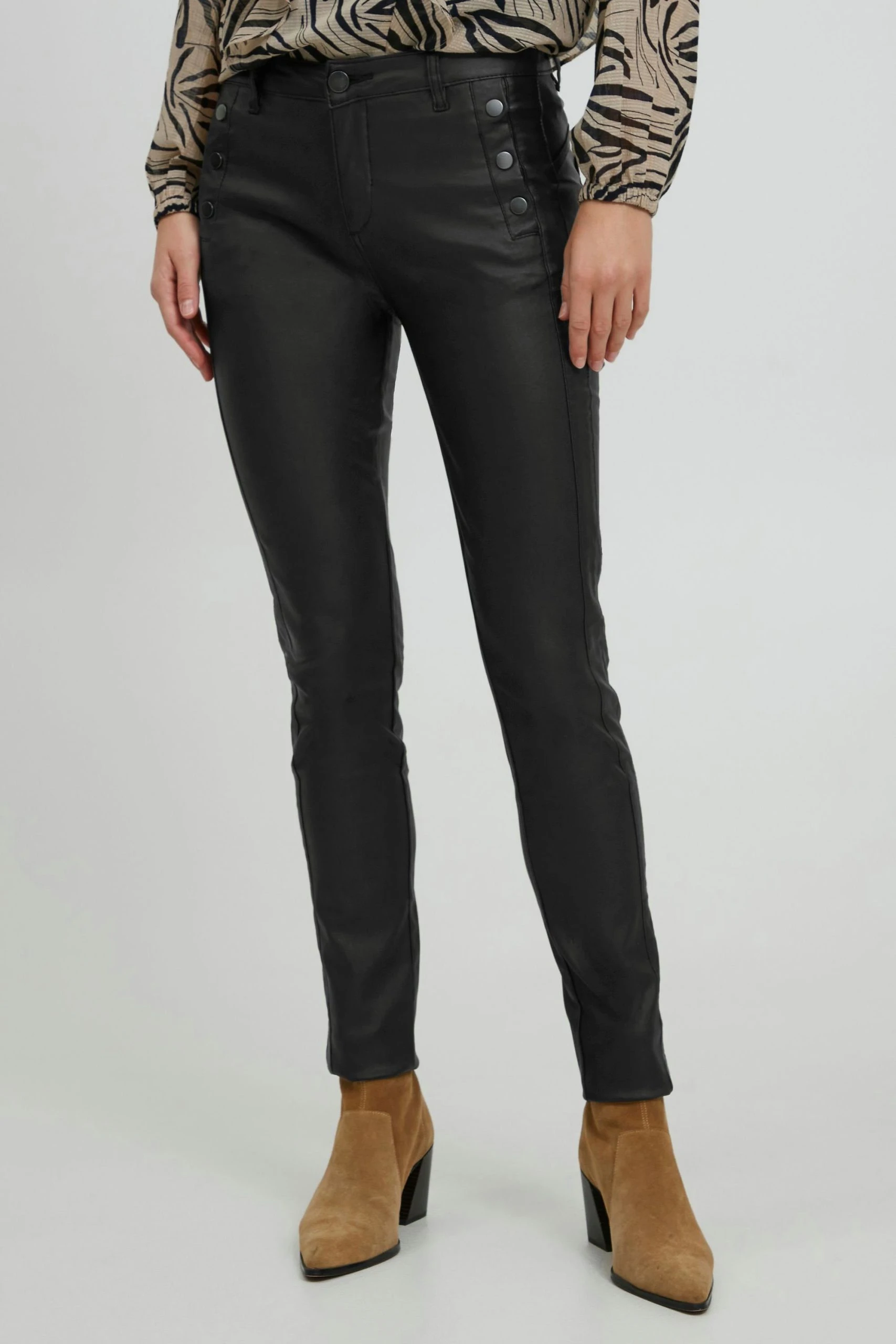 Fransa Lederimitathose »FRDOTALIN 2 Pants - 20609947« Lederimitathose Mit Eingriffstaschen