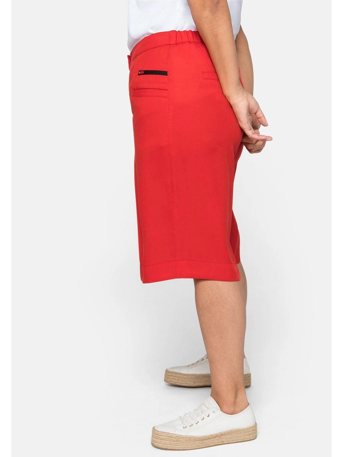 Sheego Bermudas »Bermudas« Mit Bügelfalten, Aus TENCEL™ Lyocell – Bild 6