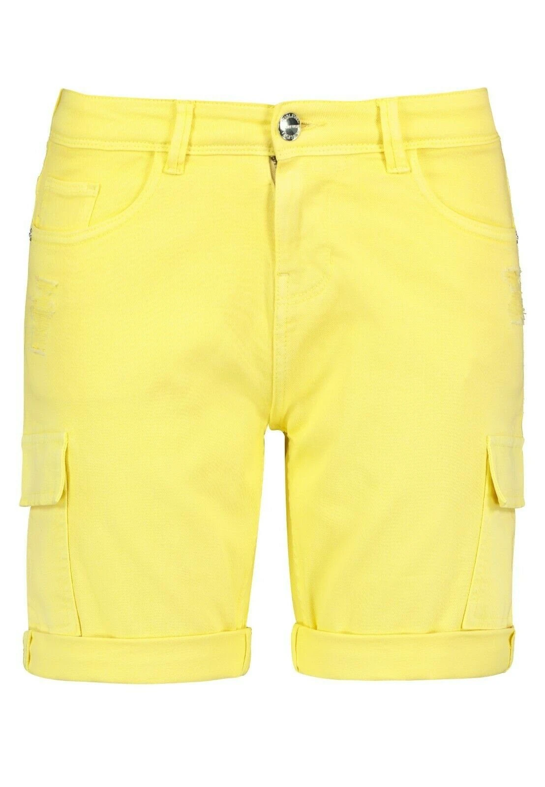 SUBLEVEL Bermudas Sublevel Damen Cargo Shorts Bermuda Kurze Hose Shorts Short Denim Stretch Denim – Bild 2