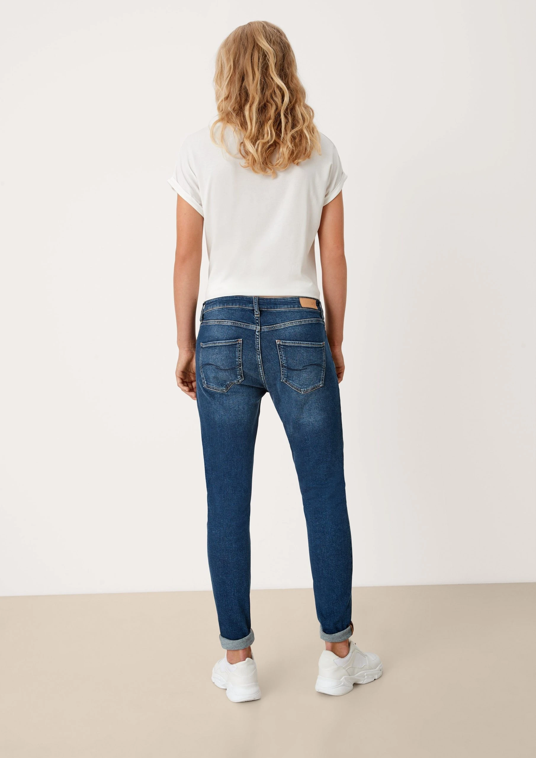 Q/S By S.Oliver Stoffhose »Slim: Slim Leg-Denim« (1-tlg) Label-Patch, Waschung – Bild 7